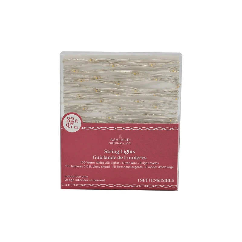 100ct. Warm White LED String Lights by Ashland®