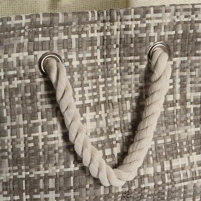 DII® Medium Gray Tweed Rectangular Paper Bin