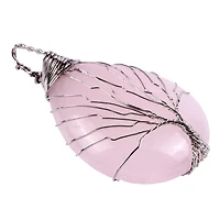 Signature Rose Quartz Wire Wrapped Pendant by Bead Landing™