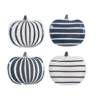 Assorted 8" Black & White Ceramic Pumpkin Plate by Ashland®, 1pc.