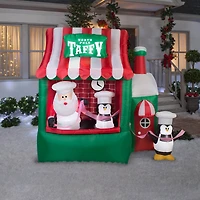 7f.t Airblown® Inflatable Christmas North Pole Taffy Stand