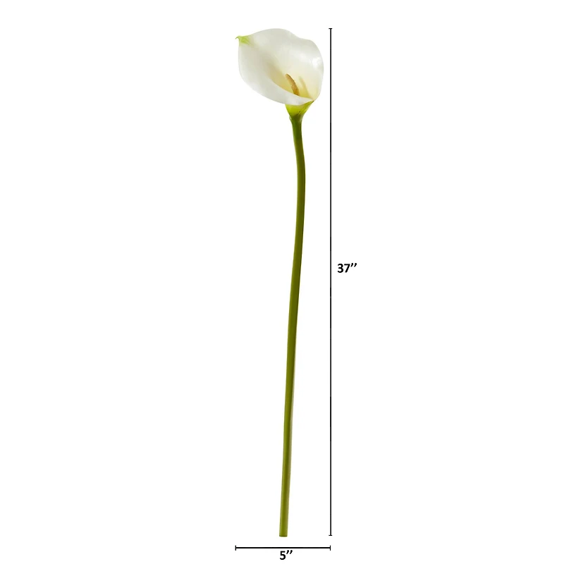White Calla Lily Flower Stems, 6ct.