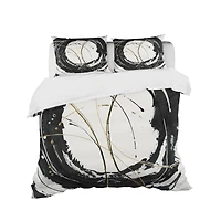 Designart 'Gold Metallic Circle' Glam Bedding Set