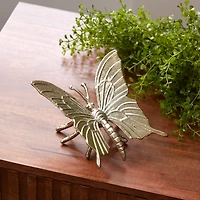 6" Gold Modern Metal Butterfly Accents, 2ct.