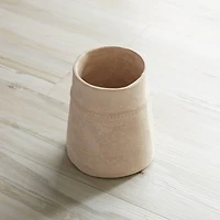 6.75" Recycled Paper Chalk Vase