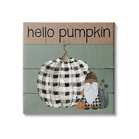 Stupell Industries Hello Pumpkin with Gnome Wall Art