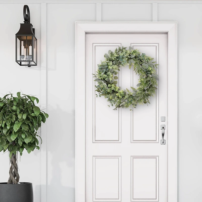 30" Green Spring Eucalyptus & Creeping Jenny Wreath