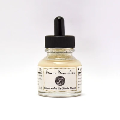 Sennelier Drawing Ink Colorless Medium Thinner, 30mL