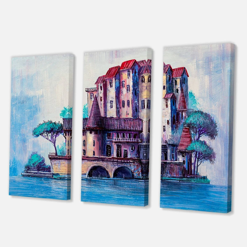 Designart - Skypscrapers By The Bridge In Ancient City