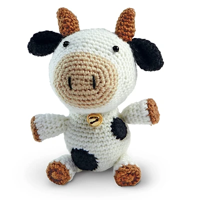 6 Pack: Intermediate Cow Amigurumi Crochet Kit by Loops & Threads®