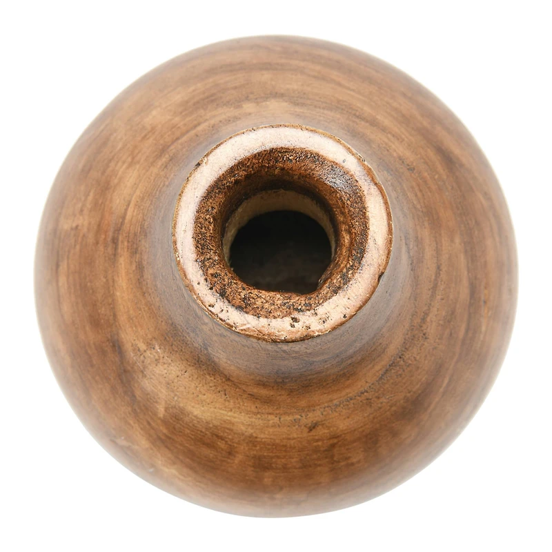 Hello Honey® Brown Paulownia Wood Vase