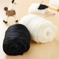Dimensions® Needle Felting, Bulk White & Black Wool Roving