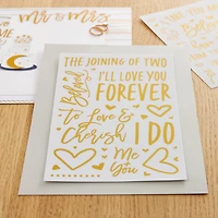 Gold Wedding Phrase Stickers by Recollections™