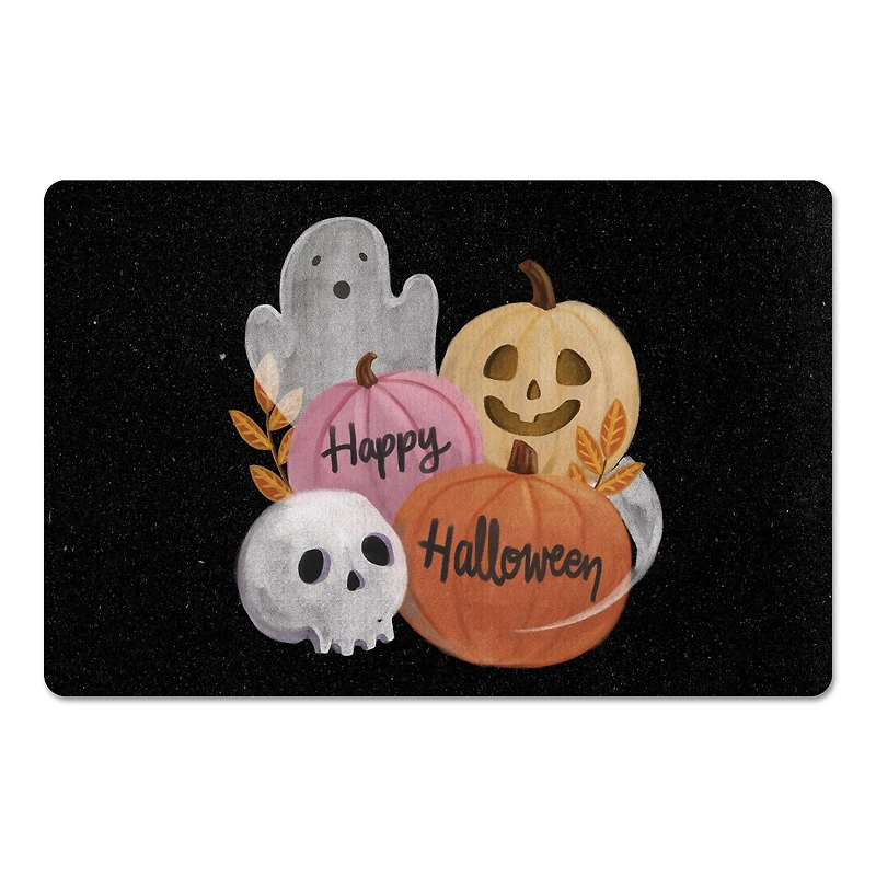 Happy Halloween Whispy Ghost Floor Mat