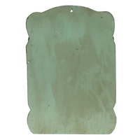 Hello Honey® Aqua Embossed Tin Post Box with Distressed Finish Wall Décor