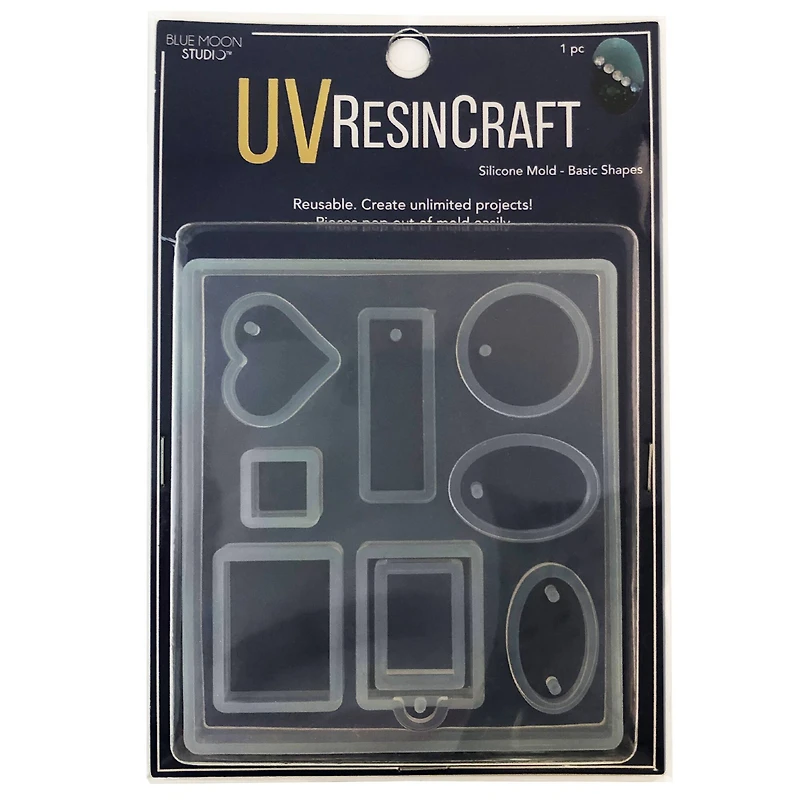 Blue Moon Studio™ UV Resin Craft Basic Shapes Flat Mold