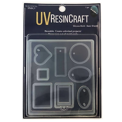 Blue Moon Studio™ UV Resin Craft Basic Shapes Flat Mold