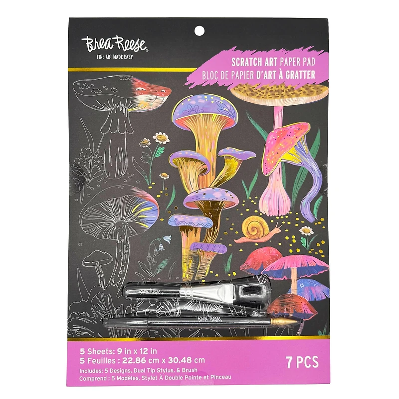 Brea Reese™ 9" x 12" Spring Sightings Scratch Art Paper Pad