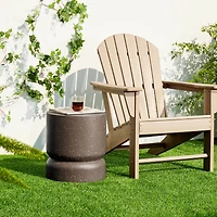 Glitzhome® 17" Multifunctional Faux Terrazzo Stool