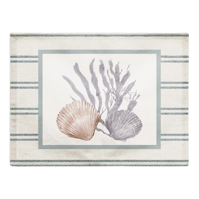 Scallop and Olive Shell 14" x 18" Cotton Twill Placemat