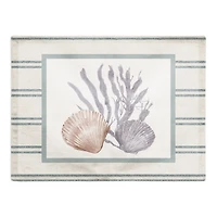 Scallop and Olive Shell 14" x 18" Cotton Twill Placemat