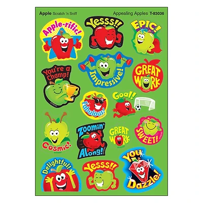 Trend Enterprises® Appealing Apples Stinky Stickers®, 6 Packs of 60