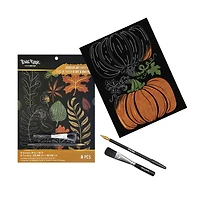Brea Reese™ 9" x 12" Autumn Prints Scratch Art Paper Pad
