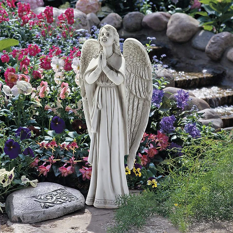 Design Toscano 33" Divine Guidance: Praying Angel Garden Statue