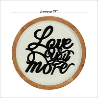 White Metal Farmhouse Wall Decor 17" x 17" x 2"