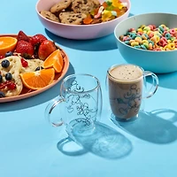 JoyJolt® Disney® 5.4oz. Mickey & Pluto Aroma Glass Mugs, 2ct.