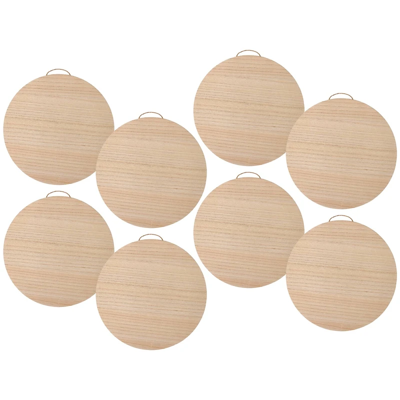8 Pack: 15" Unfinished Round Plaque by Make Market®