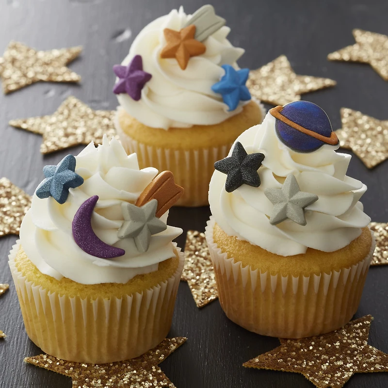 Wilton® Planet, Moon & Star Royal Icing Decorations