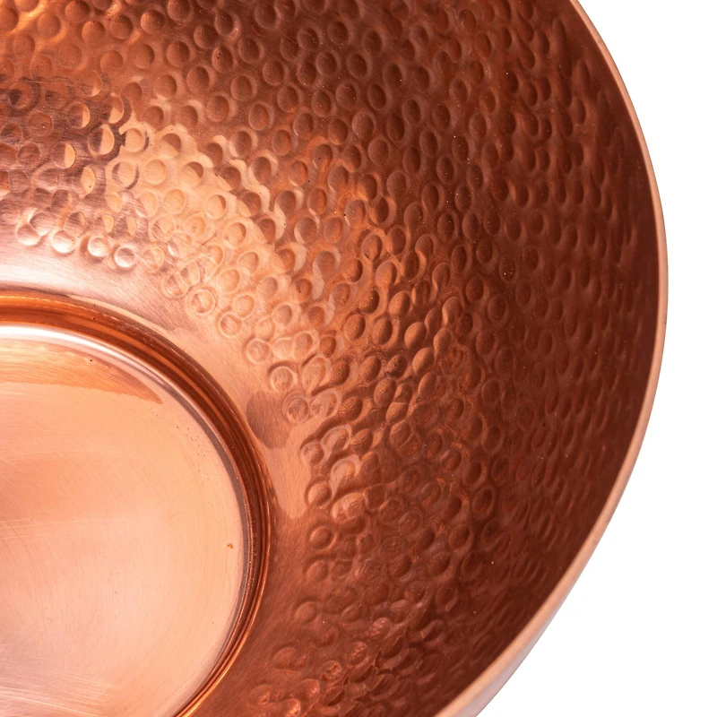 Hello Honey® Copper Finish Round Hammered Metal Bowl Set