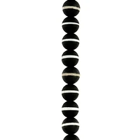 Black & White Dyed Agate Round Beads, 7.5mm by Bead Landing™