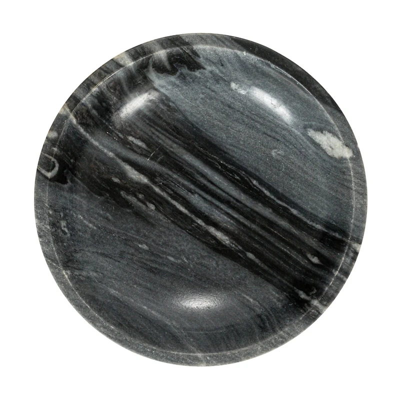 Hello Honey® 8" Gray Marble Footed Pedestal Bowl