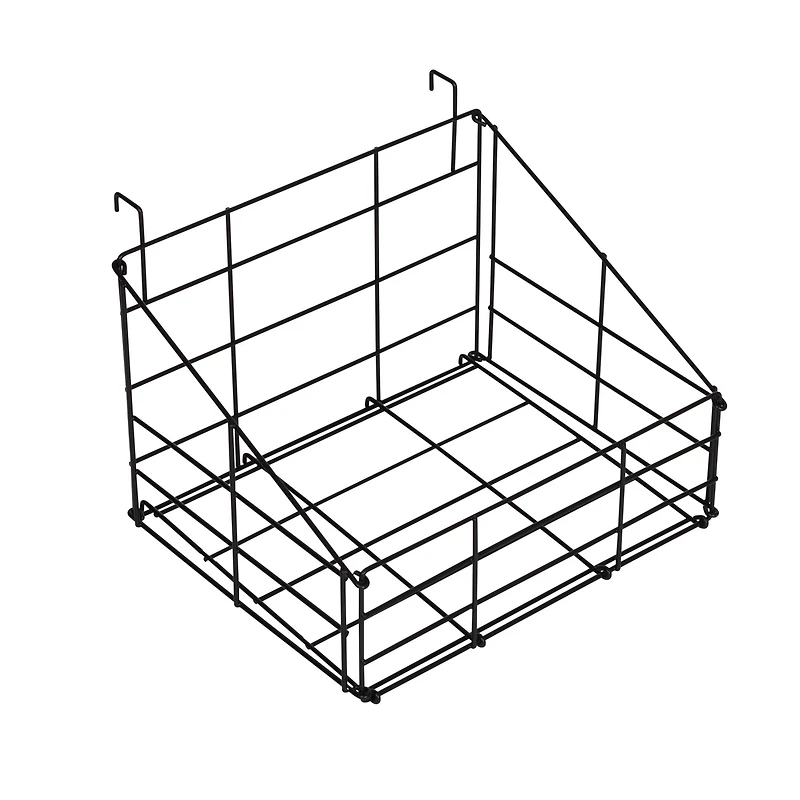 Honey Can Do Reversible Black Bathroom Storage Space Saver