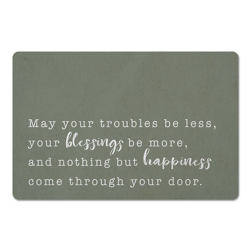 18" x 27" Sage May You Blessings be More Floor Mat