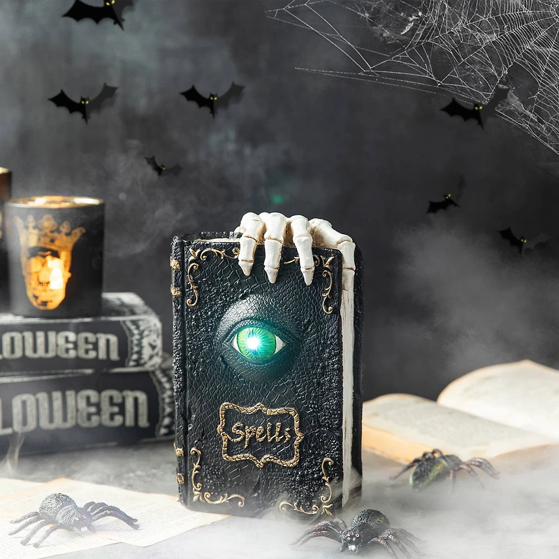 Glitzhome® 8" Lighted Halloween Ghostbuster Book