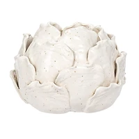 Hello Honey® 5" Cream Artichoke Tealight Stoneware Candle Holder