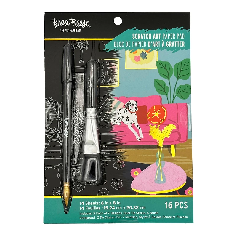 Brea Reese™ 6" x 8" Cozy at Home Scratch Art Paper Pad