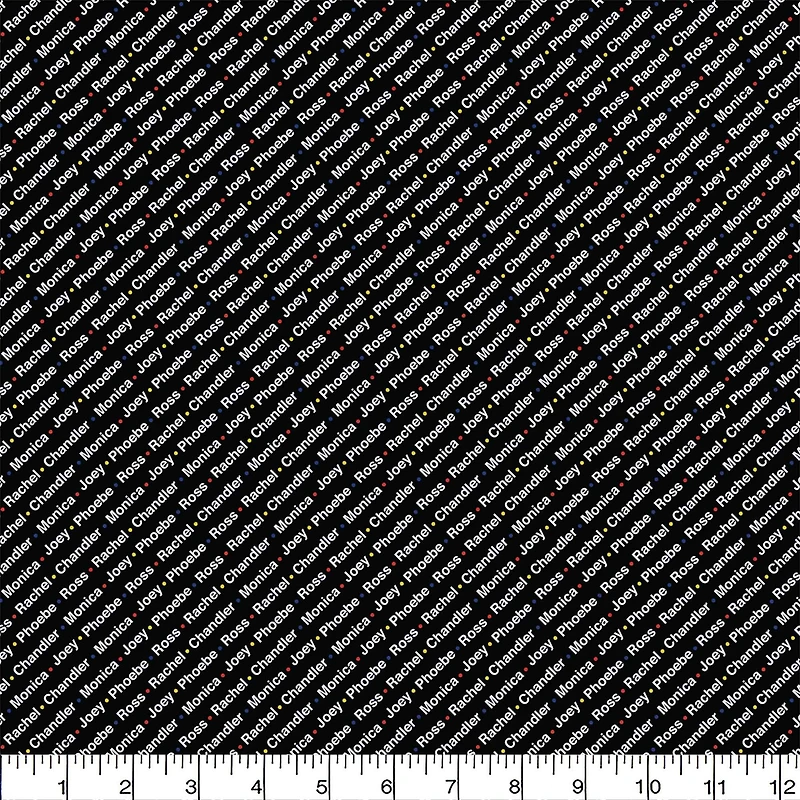 Friends Roll Call Precut Cotton Fabric