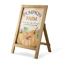 24" GlitzHome® Pumpkin Farm Wooden Porch Sign