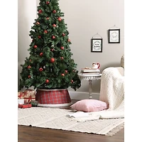 DII® Red Plaid Holiday Tree Collar