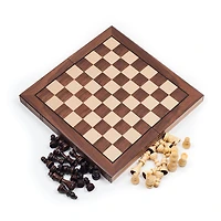 Toy Time Walnut Book Style Chess Board Set