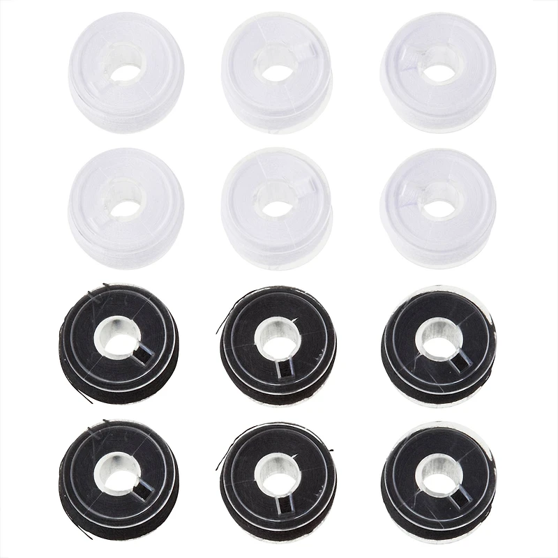 Loops & Threads™ Reusable Bobbins, Black & White