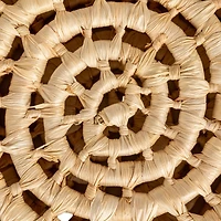 Household Essentials Natural Handwoven Corn Leaf Nestable Basket Set with Lids