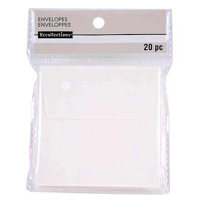 Ivory Paper Envelopes by Recollections™, 3.25" x 3.25"