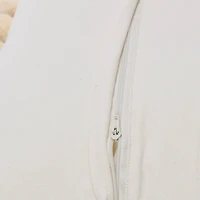 20'' Square Quilted Cotton Pillow Cover with Pom Pom Trim