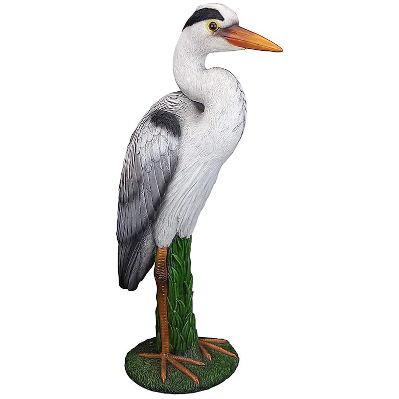 Design Toscano 18" Gray Heron Coastal Bird Statue, 2ct.
