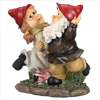 Design Toscano 12" Dancing Duo Garden Gnome Statue